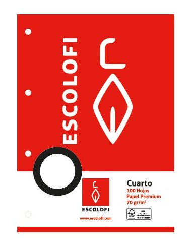 RECAMBIO ESCOLOFI 4º 100h 4 TAL. MM.2x2x